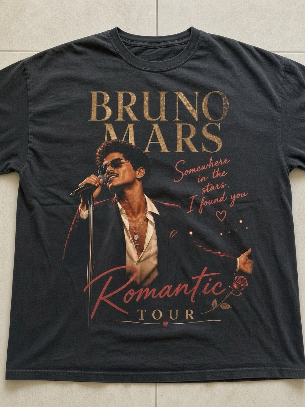 Bruno Mars Romantic Tour T-shirt